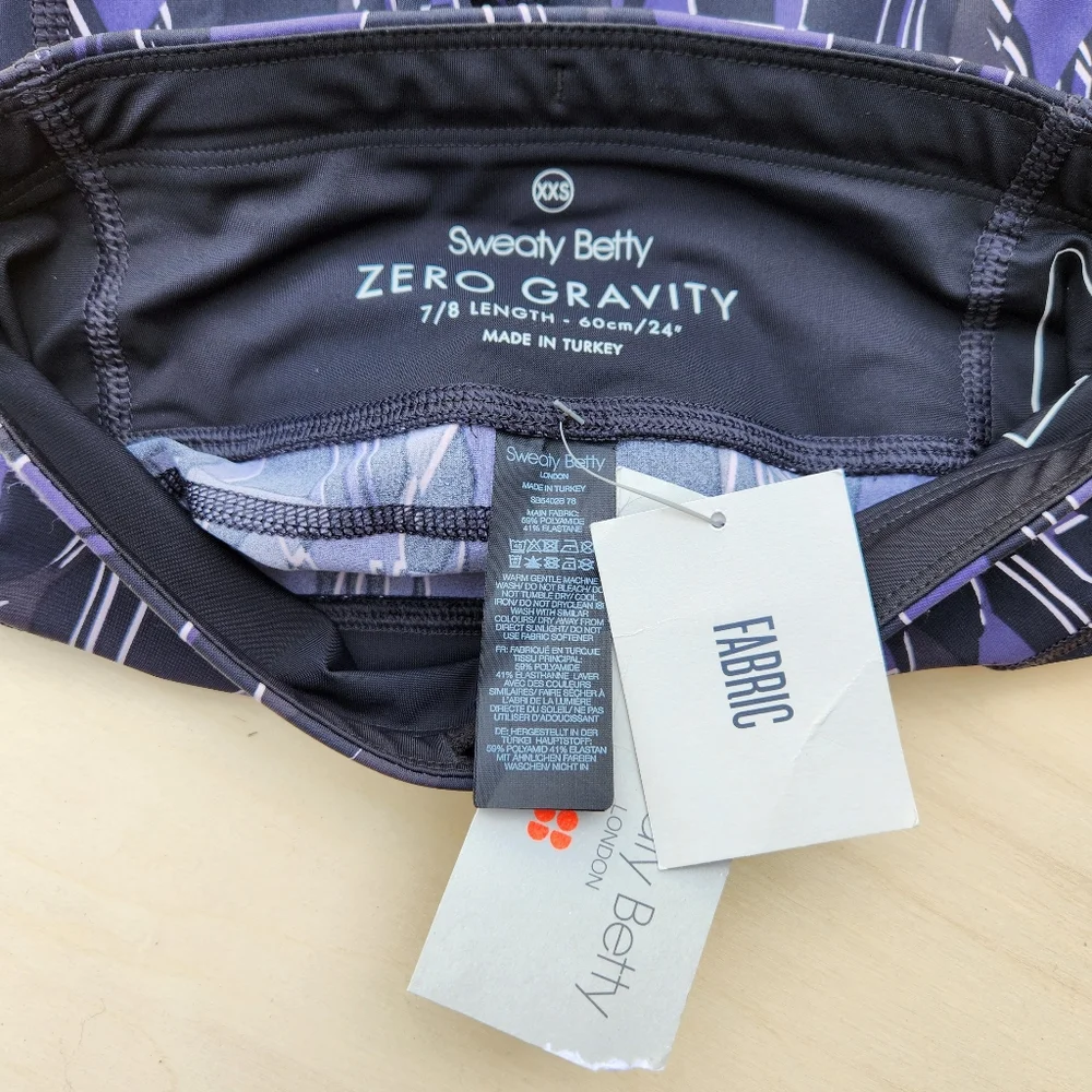NWT Sweaty Betty Zero Gravity 7/8 Length Running Leggings - Size XXS - Picture 12 of 14